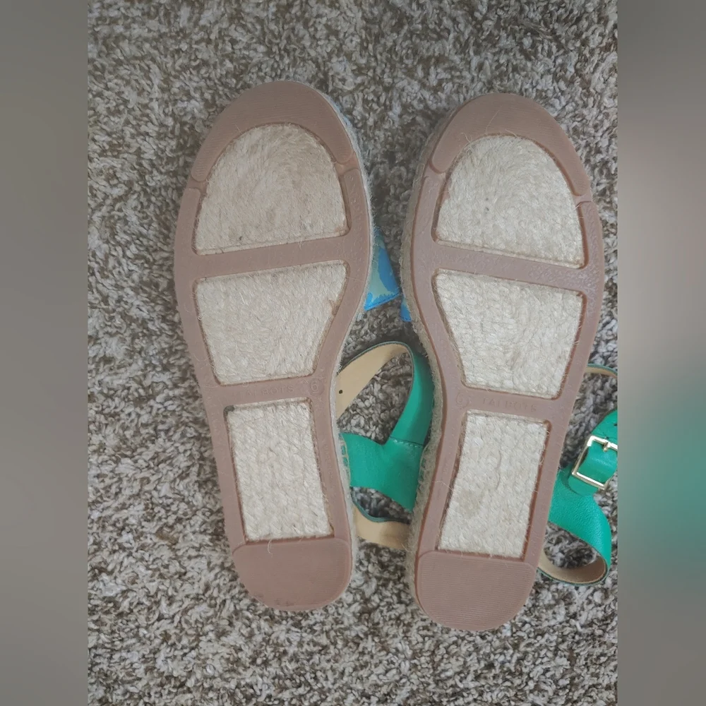 Talbots Izzy Ikat Medallion Espadrilles Women's Size 6